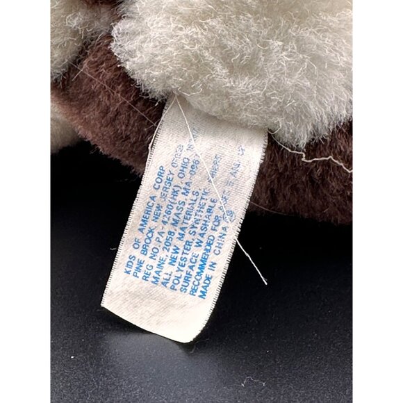 Kids of America Vtg Plush Stuffed Animal Bunny Rabbit Easter Carrot Feet 80s 7” - Picture 4 of 13